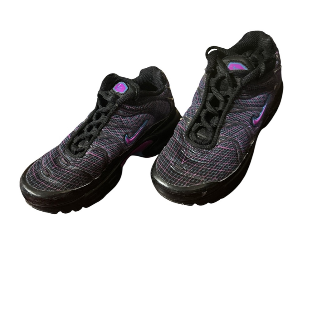 NIKE Air Max Plus PS Youth 13 C Purple And Black See Photos For Damage To L Shoe